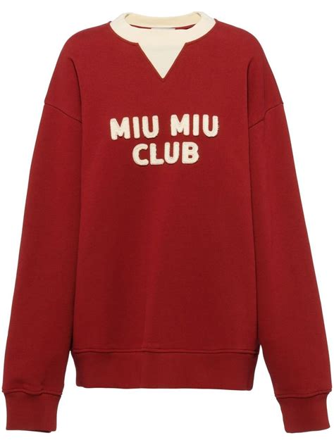 miu miu club sweatshirt